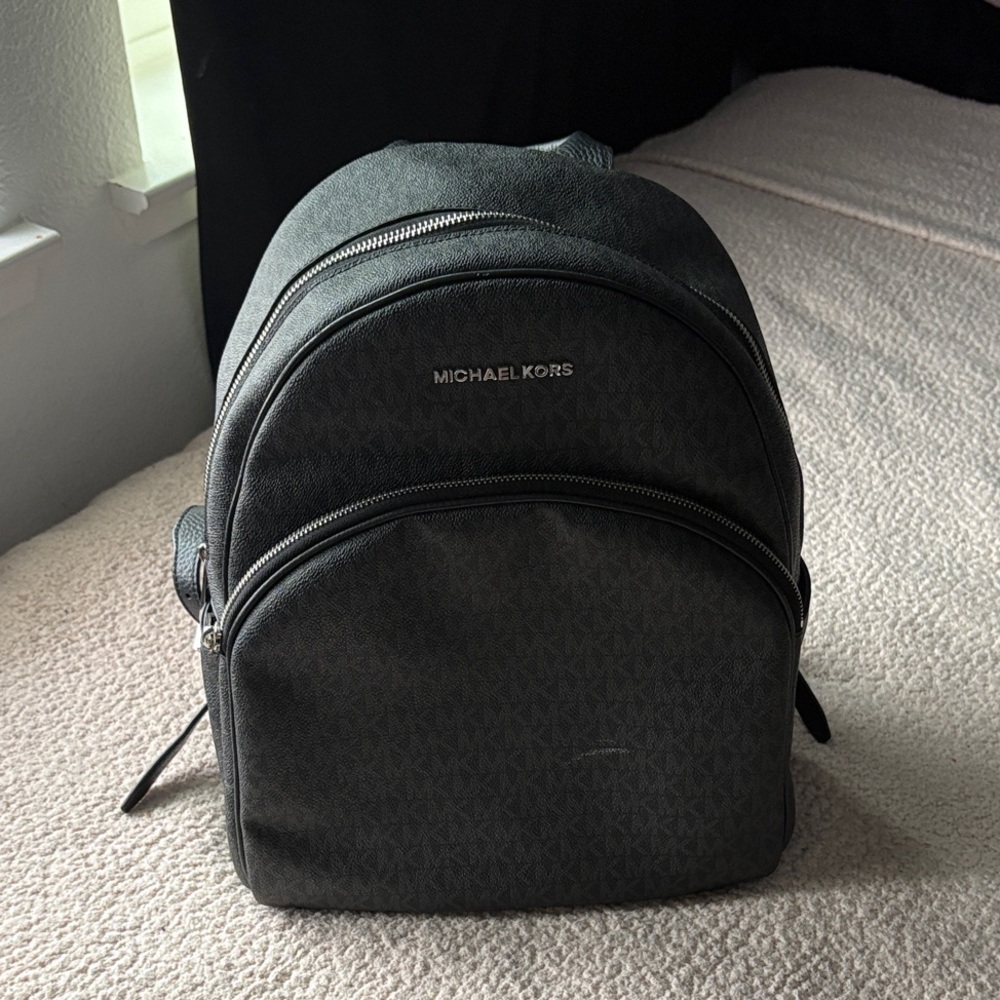 Michael Kors Gray Backpack